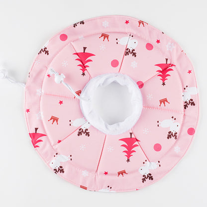 2 Pcs Size M Pink Comfortable Pet Recovery Collar | Waterproof Anti-Lick Collar for Cats & Dogs - Image 2