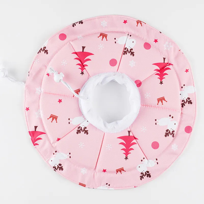 2 Pcs Size M Pink Comfortable Pet Recovery Collar | Waterproof Anti-Lick Collar for Cats & Dogs - Image 2