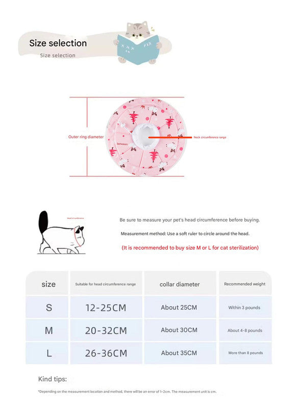 2 Pcs Size L Blue Comfortable Pet Recovery Collar | Waterproof Anti-Lick Collar for Cats & Dogs - Image 3