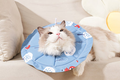 2 Pcs Size S Blue Comfortable Pet Recovery Collar | Waterproof Anti-Lick Collar for Cats & Dogs - Image 4