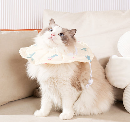 2 Pcs Size L Beige Comfortable Pet Recovery Collar | Waterproof Anti-Lick Collar for Cats & Dogs - Image 5