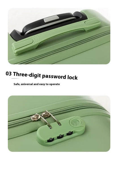 Dark Green Compact 18-Inch Carry-On Suitcase | Lightweight ABS Hardside Spinner Luggage - Image 9