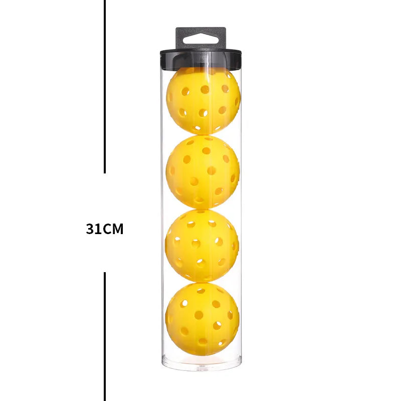 2 Tubes Orange Outdoor Pickleball Balls 4-Pack - Durable 40-Hole Design with Carry Tube(8 balls in total) - Image 3