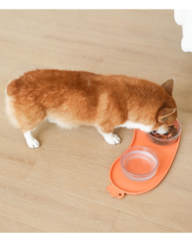 Green Non-Slip Pet Feeding Mat - Waterproof Dog & Cat Food Bowl Placemat with Raised Edges - Image 7