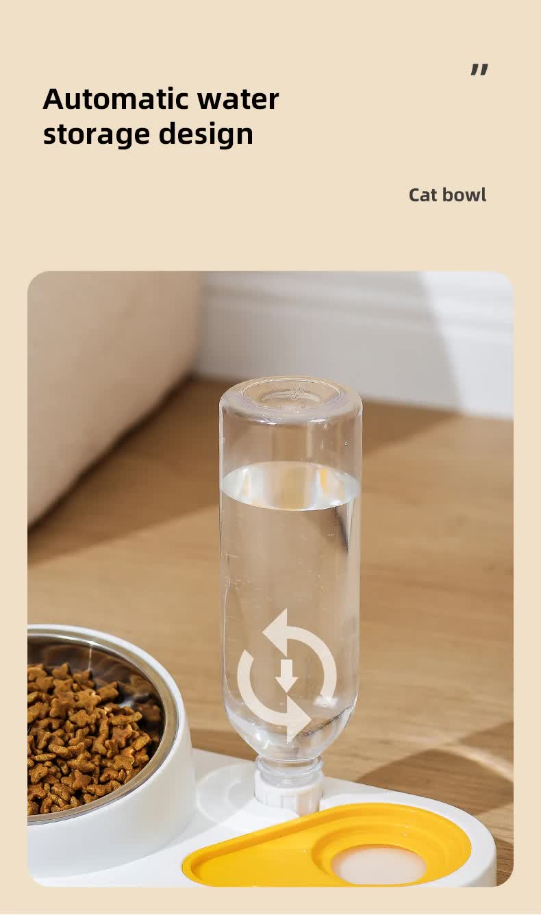 Blue Pet Bowl Set with Automatic Gravity Water Dispenser - Stainless Steel & PP Feeder Station - Image 6