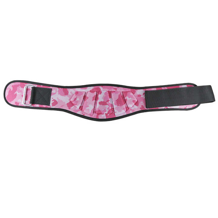 Size XS Pink Camouflage Camo Weightlifting Belt - EVA Nylon Gym Belt for Squats, Deadlifts & Lumbar Support - Image 2