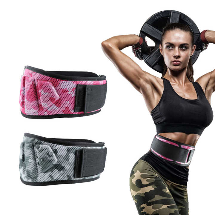 Size XS Pink Camouflage Camo Weightlifting Belt - EVA Nylon Gym Belt for Squats, Deadlifts & Lumbar Support - Image 3