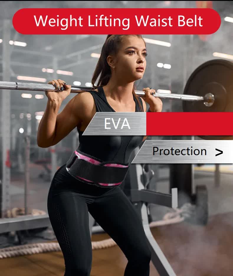Size XS Pink Camouflage Camo Weightlifting Belt - EVA Nylon Gym Belt for Squats, Deadlifts & Lumbar Support - Image 5
