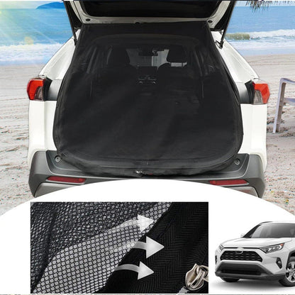 Size L Black Tailgate Mosquito Net Screen - Magnetic Bug Protection for Boot Opening - Image 2