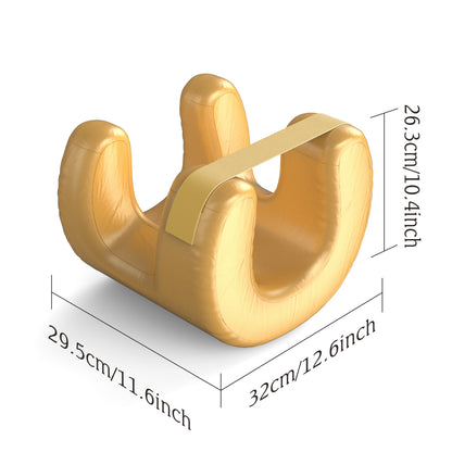 Gold Beauty Sleep Pillow - Contoured Memory Foam Pillow for Face & Neck Support - Image 3