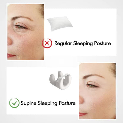 Gold Beauty Sleep Pillow - Contoured Memory Foam Pillow for Face & Neck Support - Image 4