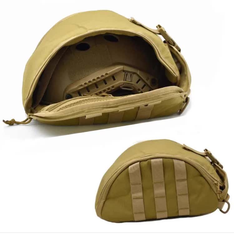 Black Tactical Helmet Bag & Utility Pouch - Padded MOLLE Gear Storage Carrier  - Image 5