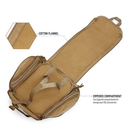 Black Tactical Helmet Bag & Utility Pouch - Padded MOLLE Gear Storage Carrier  - Image 8