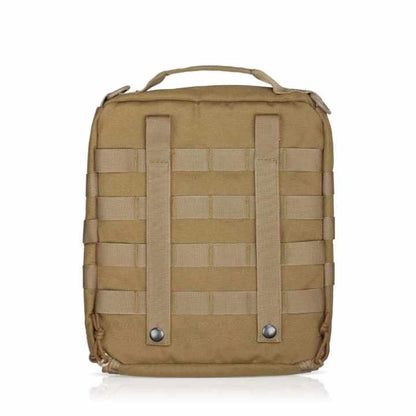 Grey Tactical Helmet Bag & Utility Pouch - Padded MOLLE Gear Storage Carrier  - Image 6
