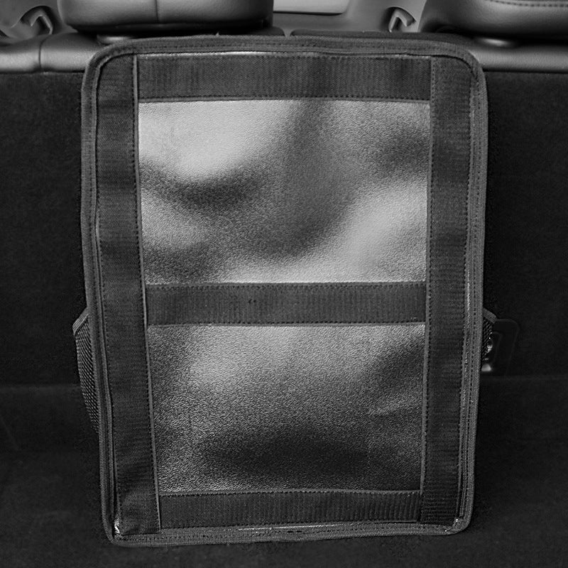 3 Pcs Black Premium Car Back Seat & Trunk Organizer - Multi-Pocket Hanging Storage Bag - Image 4