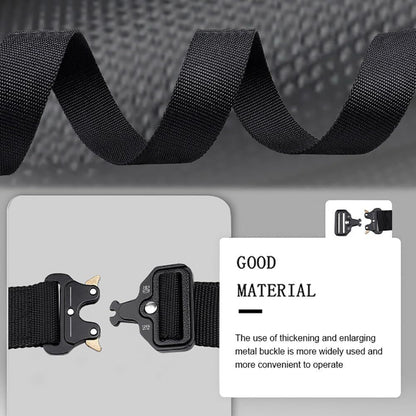Khaki Adjustable Tactical Battle Belt Set - Padded MOLLE Outer & Nylon Inner Belt - Image 4