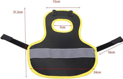 4 Pcs Black High Visibility Chicken & Duck Safety Vest - Reflective Poultry Jacket - Image 6