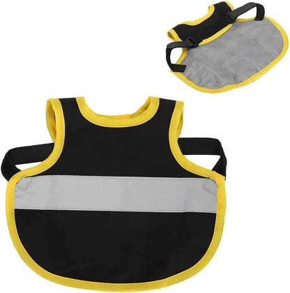4 Pcs Black High Visibility Chicken & Duck Safety Vest - Reflective Poultry Jacket - Image 9