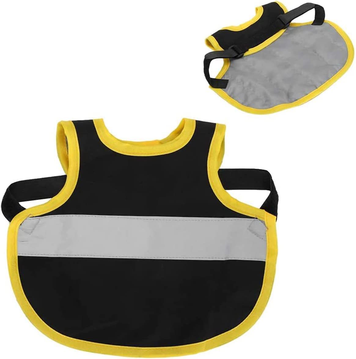 4 Pcs Fluorescent Green High Visibility Chicken & Duck Safety Vest - Reflective Poultry Jacket - Image 9