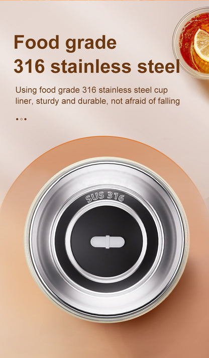 Light Blue 316 Stainless Steel Rechargeable Electric Self-Stirring Mug - 400ml Automatic Mixing Cup with Magnetic Rotor - Image 7