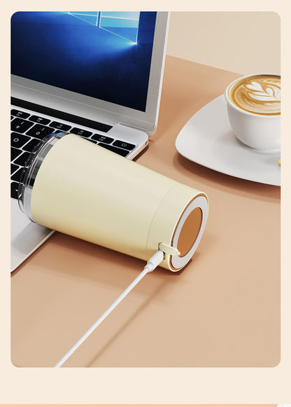 Dark Blue 316 Stainless Steel Rechargeable Electric Self-Stirring Mug - 420ml Automatic Mixing Cup with Magnetic Rotor - Image 8