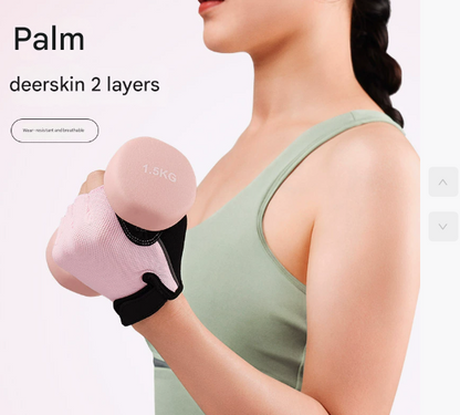 L Black Men's Summer Cycling Gloves - Breathable Half-Finger Non-Slip Fitness Training Gloves for Weightlifting - Image 3