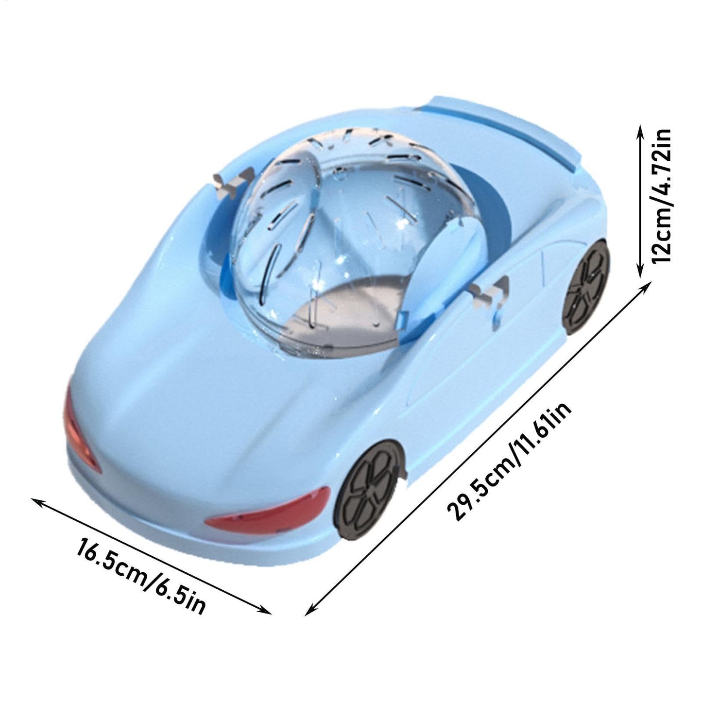 Blue Fun Hamster Racing Wheel Toy - Durable PP Plastic Exercise Wheel for Active Small Pets - Image 2