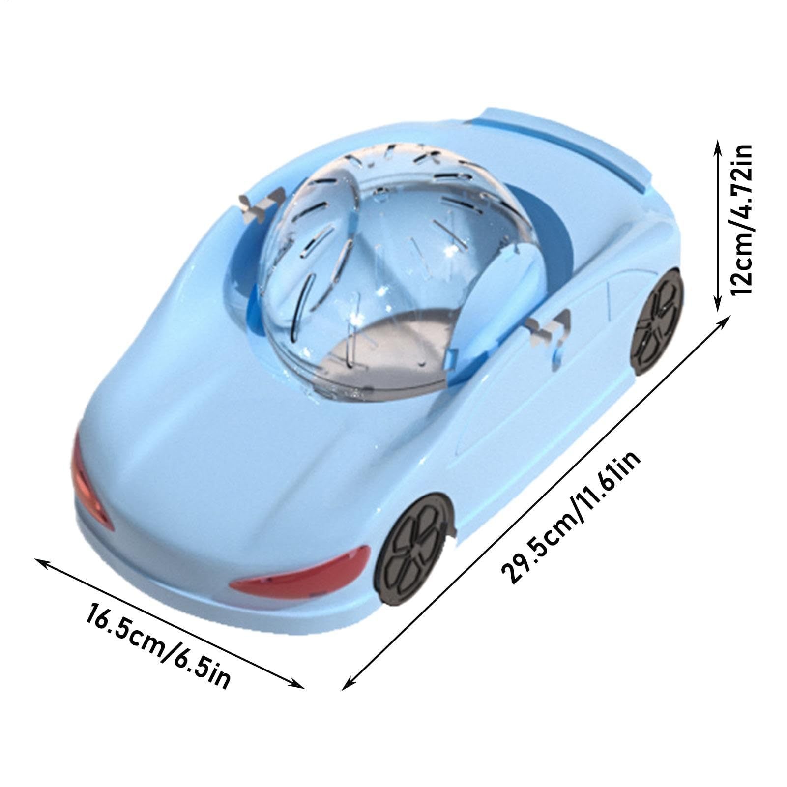 Blue Fun Hamster Racing Wheel Toy - Durable PP Plastic Exercise Wheel for Active Small Pets - Image 2