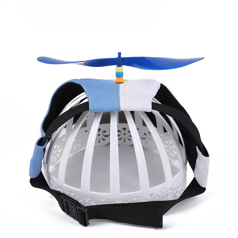 L Red Pet Baseball Cap with Spinning Propeller - Colorful Fun Design - See Details for Sizing - Image 4