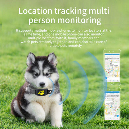 Pink Real-Time Pet GPS Tracker Locator - Magnetic Charging, Multi-Mode Positioning for Dogs & Cats - Image 4