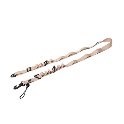 Khaki 4 PCS Heavy-Duty Outdoor Utility Strap - Multi-Purpose Camping Gear & Bottle Hanging Lanyard