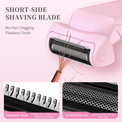 Purple 2-in Women's Electric Body & Bikini Trimmer Kit - Painless Ultra-Close Shaver - Image 4