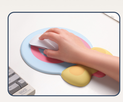 Red Lollipop Ergonomic Keyboard Wrist Rest & Mouse Pad Set - 2-Piece Comfort Combo - Image 2