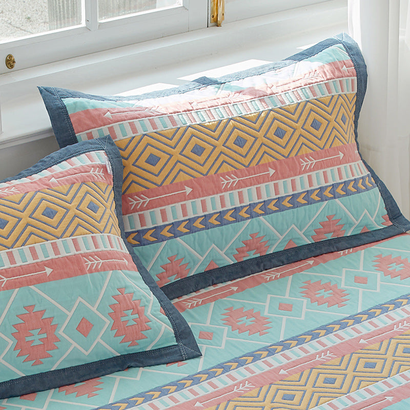 Colorful Mia Premium 6-Layer Cotton Gauze Pillowcase Pair - Ultra Soft & Breathable (56x80cm)