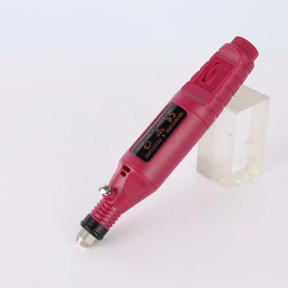 Regular Set With Long Grinding Pin + Sanding Ring Portable Electric Nail Drill Kit - USB Manicure Pedicure Polishing & Shaping Tool Set - Image 2