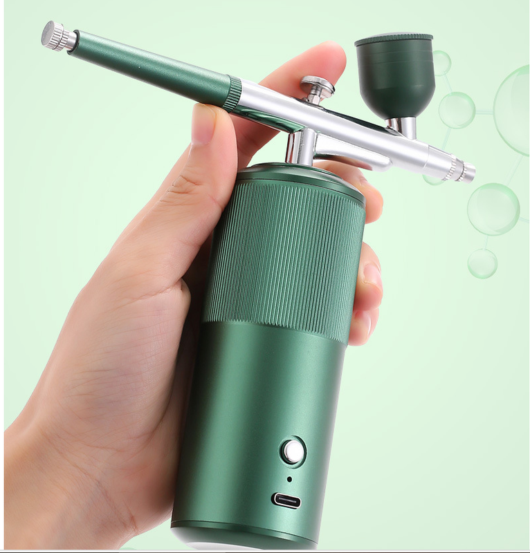 Black Portable Oxygen Infusion Airbrush - Facial Mist Sprayer for Hydration & Skincare - Image 2