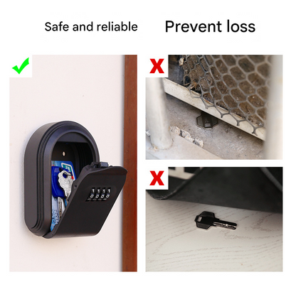 Green 3PCS Wall Mount Plastic Combination Key Lock Box - Secure Key Safe Storage Box - Image 2