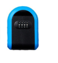 Blue 3PCS Wall Mount Plastic Combination Key Lock Box - Secure Key Safe Storage Box
