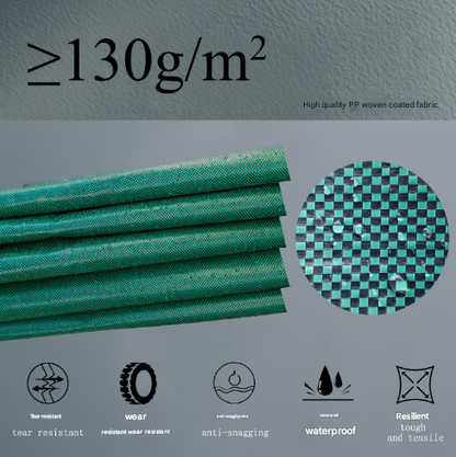 300L (Calibre67*84cm) Zip Version Heavy Duty Collapsible Garden Waste Bags (Set of 2) - Large Reusable Yard Leaf Bin - Image 2