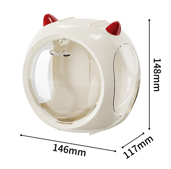 2PCS Blue Cute Magnetic Display Case - Dustproof 'Space Capsule' Box for Figures & Collectibles - Image 3