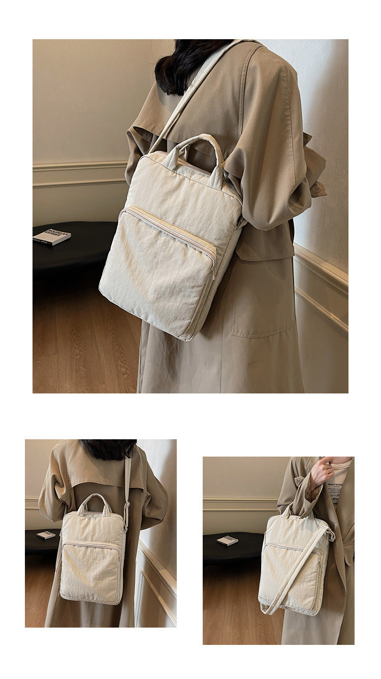 Chic white Laptop Backpack for Women - Lightweight and Spacious - Image 2