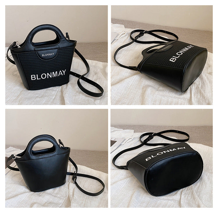 Small and lightweight black BLONMAY bucket bag, perfect for everyday use - Image 3