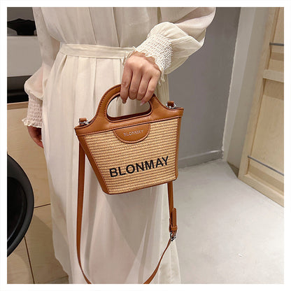 Small and lightweight brown BLONMAY bucket bag, perfect for everyday use - Image 2
