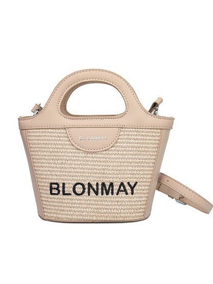 Small and lightweight khaki BLONMAY bucket bag, perfect for everyday use - Image 2
