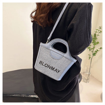Small and lightweight blue BLONMAY bucket bag, perfect for everyday use - Image 2