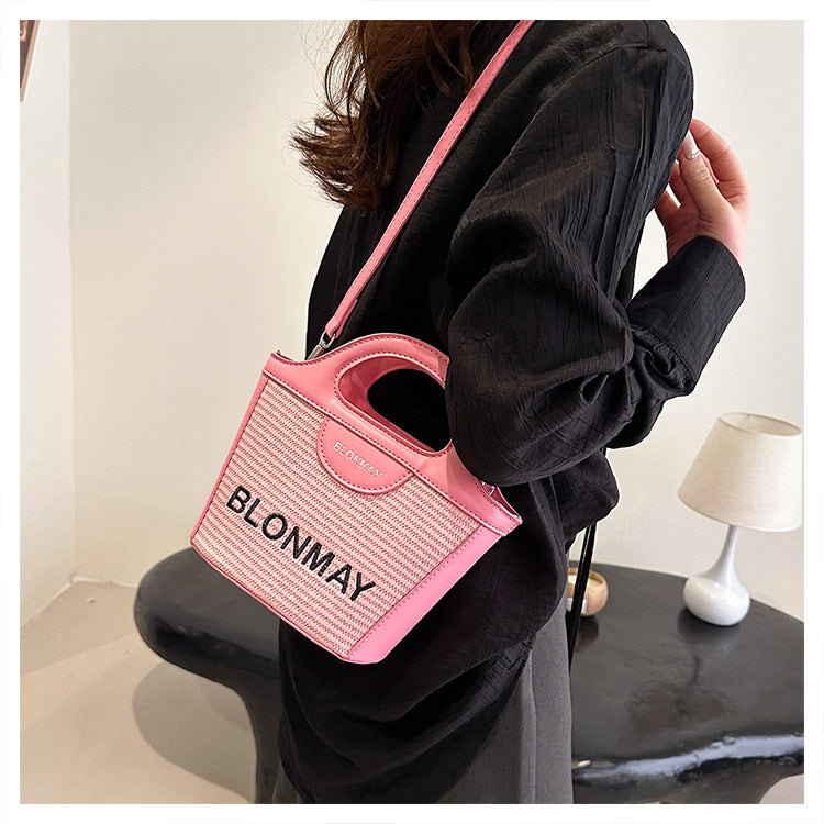 Small and lightweight Pink BLONMAY bucket bag, perfect for everyday use - Image 3