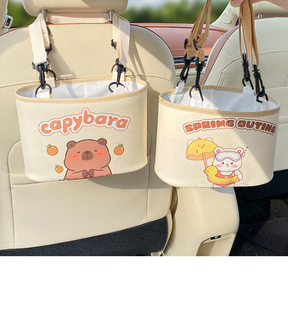 Adorable Swimming ring bear Car Trash Holder - Keeps Your Car Tidy - Image 2