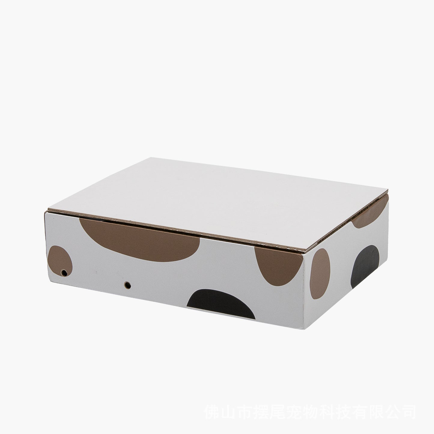 Triple Pattern Cat Scratching Post and Lounge - 350x250x600mm Corrugated Cardboard - Image 2