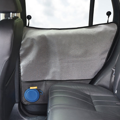Pet Car Door Protector with Storage Pocket  - 77x64cm Grey - Image 3