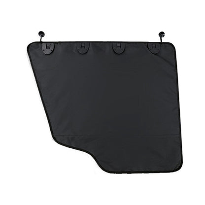 Pet Car Door Protector with Storage Pocket  - 77x64cm Black - Image 2